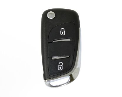 peugeot-flip-remote-key-shell-2-button-chrome-without-battery-holder-modified