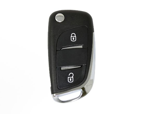 peugeot-flip-remote-key-shell-2-button-chrome-without-battery-holder-modified