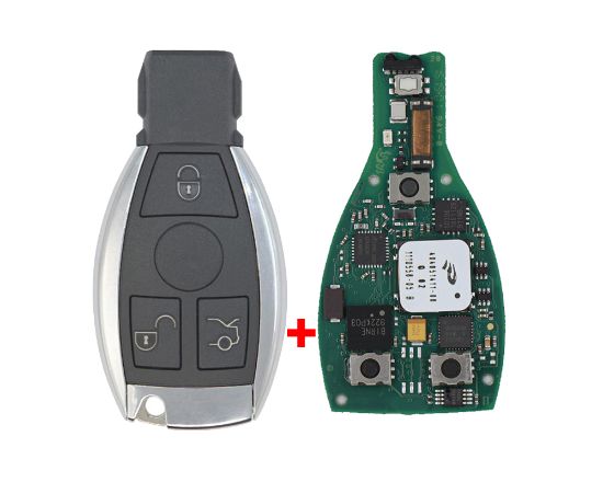 mercedes-fbs4-original-smart-remote-key-pcb-3-buttons-433mhz-with-aftermarket-shell