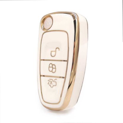 nano-high-quality-cover-for-ford-flip-remote-key-3-buttons-white-color