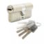 pure-brass-cylinder-with-5-pcs-white-brass-keys-with-multi-track-key-way-stainless-steel-cam-size-70mm