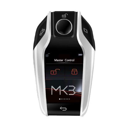 lcd-universal-smart-key-kit-with-keyless-entry-and-ios-car-bmw-style-location-tracking-system-silver-color