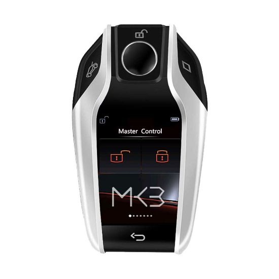 lcd-universal-smart-key-kit-with-keyless-entry-and-ios-car-bmw-style-location-tracking-system-silver-color