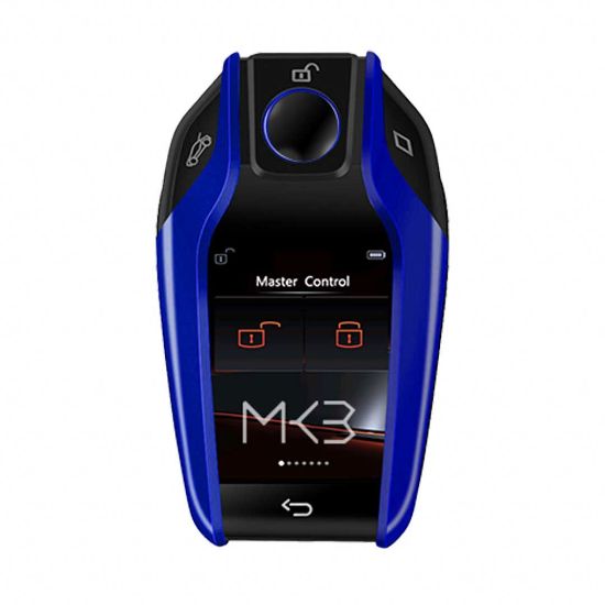 lcd-universal-smart-key-kit-with-keyless-entry-and-ios-car-bmw-style-location-tracking-system-blue-color