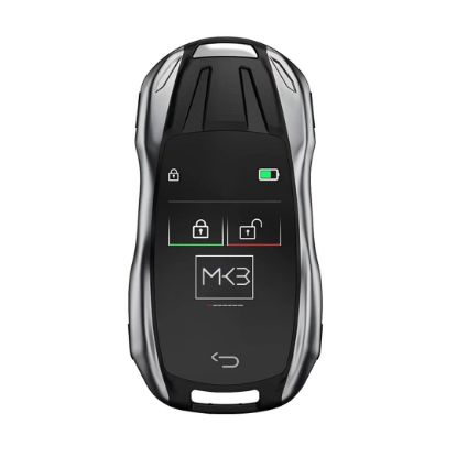 lcd-universal-smart-key-kit-with-keyless-entry-and-ios-car-porsche-style-location-tracking-system-silver-color