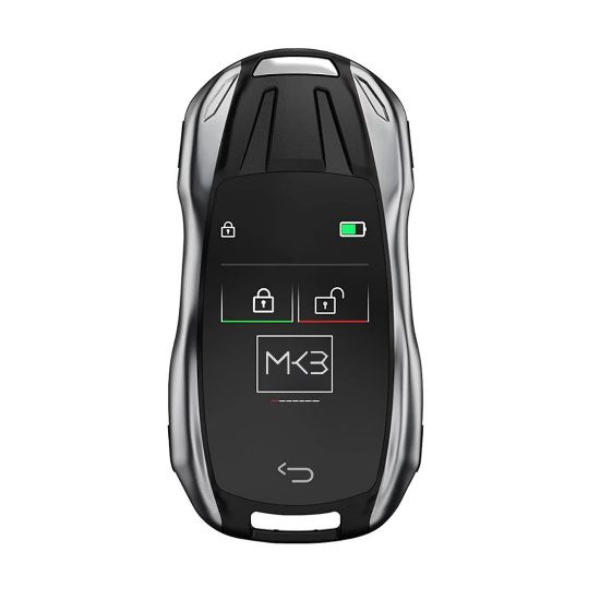 lcd-universal-smart-key-kit-with-keyless-entry-and-ios-car-porsche-style-location-tracking-system-silver-color