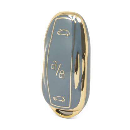 nano-high-quality-cover-for-tesla-smart-remote-key-3-buttons-gray-color-tsl-b11j