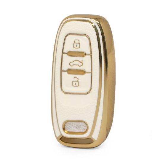 nano-high-quality-gold-leather-cover-for-audi-remote-key-3-buttons-white-color-audi-a13j