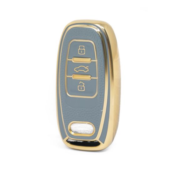 nano-high-quality-gold-leather-cover-for-audi-remote-key-3-buttons-gray-color-audi-a13j