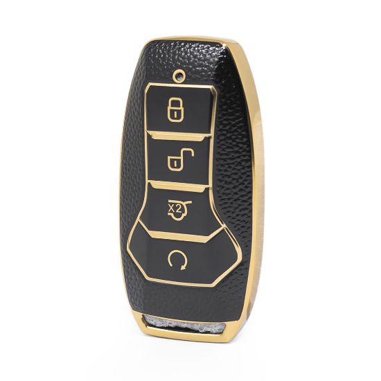 nano-high-quality-gold-leather-cover-for-byd-remote-key-4-buttons-black-color-byd-a13j