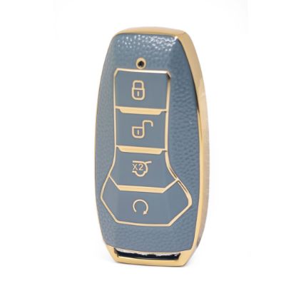 nano-high-quality-gold-leather-cover-for-byd-remote-key-4-buttons-gray-color-byd-a13j