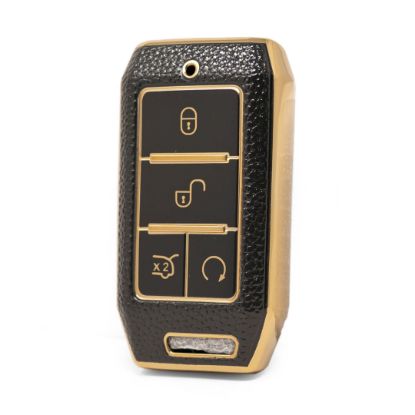 nano-high-quality-gold-leather-cover-for-byd-remote-key-4-buttons-black-color-byd-c13j