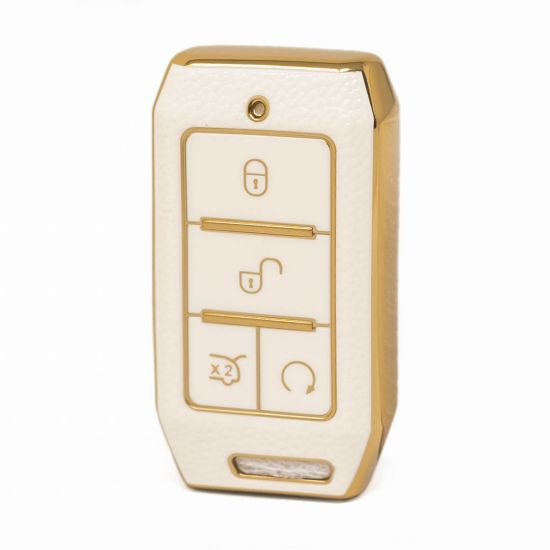 nano-high-quality-gold-leather-cover-for-byd-remote-key-4-buttons-white-color-byd-c13j