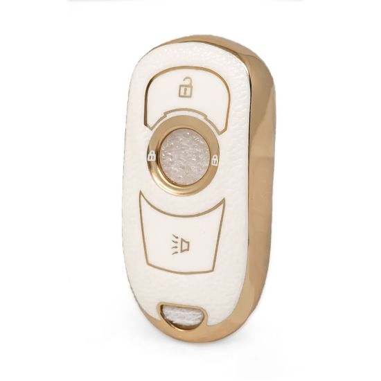 nano-high-quality-gold-leather-cover-for-buick-remote-key-3-buttons-white-color-bk-a13j4