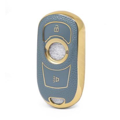 nano-high-quality-gold-leather-cover-for-buick-remote-key-3-buttons-gray-color-bk-a13j4