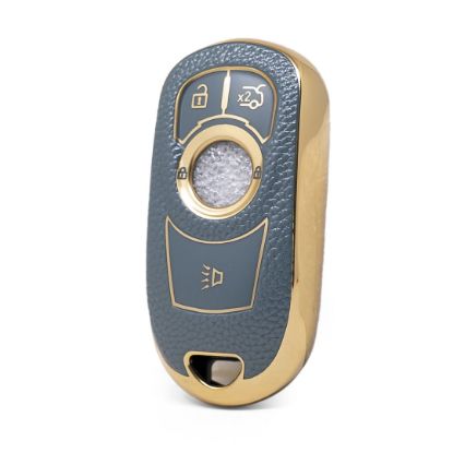 nano-high-quality-gold-leather-cover-for-buick-remote-key-4-buttons-gray-color-bk-a13j5