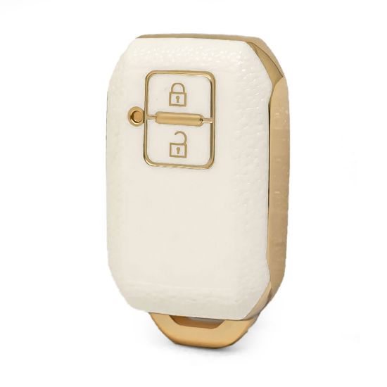 nano-high-quality-gold-leather-cover-for-suzuki-remote-key-2-buttons-white-color-szk-c13j