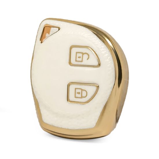 nano-high-quality-gold-leather-cover-for-suzuki-remote-key-2-buttons-white-color-szk-d13j