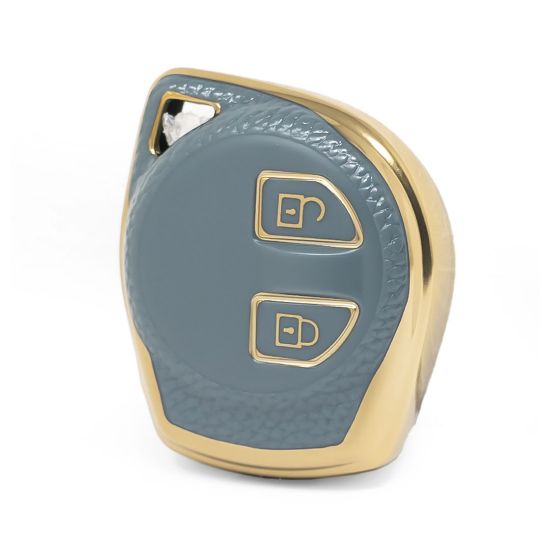 nano-high-quality-gold-leather-cover-for-suzuki-remote-key-2-buttons-gray-color-szk-d13j