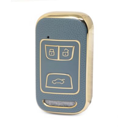 nano-high-quality-gold-leather-cover-for-chery-remote-key-3-buttons-gray-color-cr-a13j