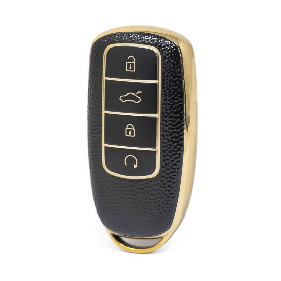 nano-high-quality-gold-leather-cover-for-chery-remote-key-4-buttons-black-color-cr-c13j