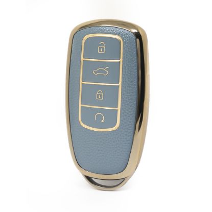 nano-high-quality-gold-leather-cover-for-chery-remote-key-4-buttons-gray-color-cr-c13j