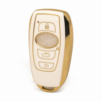 nano-high-quality-gold-leather-cover-for-subaru-remote-key-3-buttons-white-color-sbr-a13j