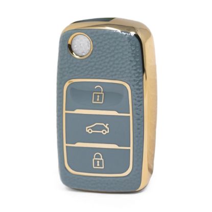 nano-high-quality-gold-leather-cover-for-changan-flip-remote-key-3-buttons-gray-color-ca-b13j