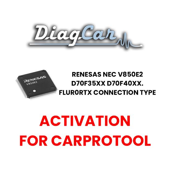diagcar-renesas-nec-v850e2-d70f35xx-d70f40xx-flur0rtx-connection-type