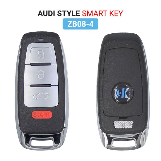 Keydiy KD Universal Smart Remote Key 3+1 Buttons Audi Type ZB08-4 Work With KeyDiy KD-X2 Remote Maker and Cloner | Emirates Keys