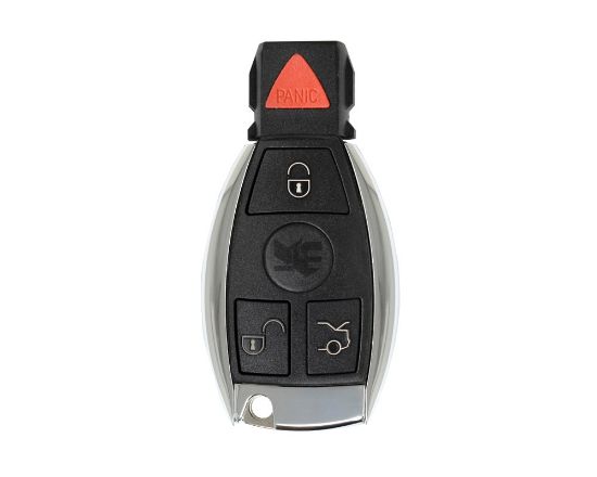Mercedes BGA Chrome Remote Shell 3+1 Buttons| Emirates Keys