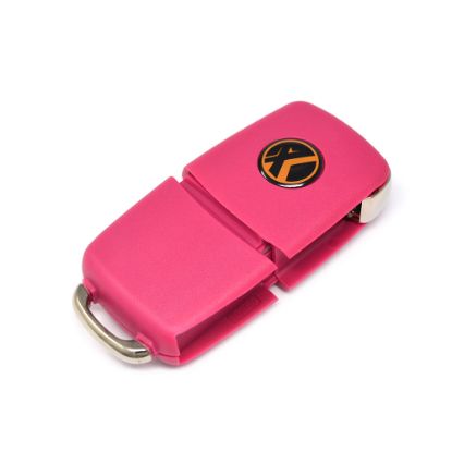 Picture of Xhorse VVDI Key Tool VVDI2 Wire Flip Remote Key 3 Button Pink XKB502EN