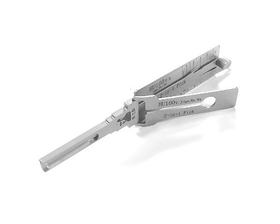 New Original Lishi 2-in-1 Pick Decoder Tool HU100+V3-AG(8 cuts) GM 2010+ Camaro Ignition Anti Glare Type | Emirates Keys