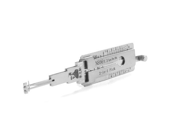 New Original Lishi 2-in-1 Pick Decoder Tool NE66+AG Volvo 4-Track -Anti Glare(AG) Ignition Anti Glare Type | Emirates Keys