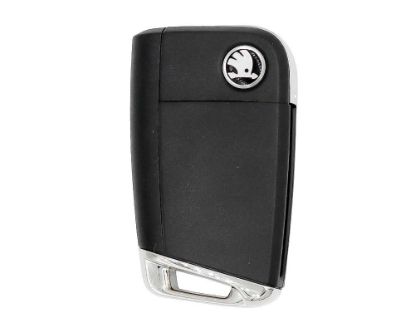 Used Skoda Genuine/OEM D Type Flip Remote Key 433MHz 3 Buttons Unlocked Manufacturer Part Number: 5G6959752D | Emirates Keys