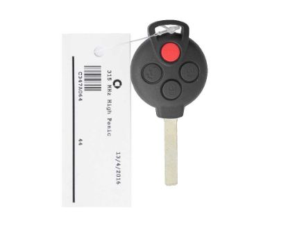 Smart Fortwo Genuine/OEM Remote 2008 2014 with blade 4 Button 315MHz Manufacturer Part Number: A4518203797 | Emirates Keys
