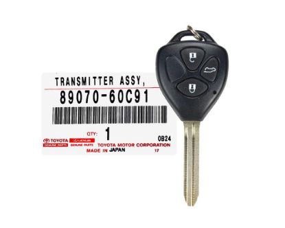New Toyota Prado Remote 2010-2015 3 Buttons 433MHz G Transponder 89070-60C91 8907060C91 / FCCID : 12BBY | Emirates Keys