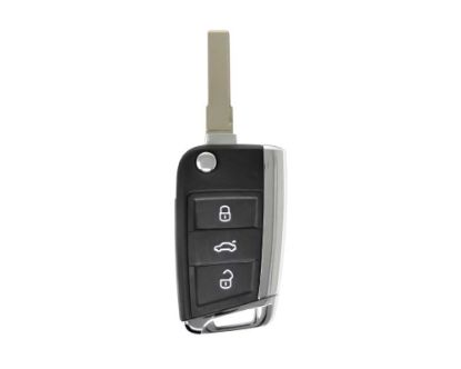 VW MQB Flip Remote Key 3 Buttons 433MHz HU66 Blade -