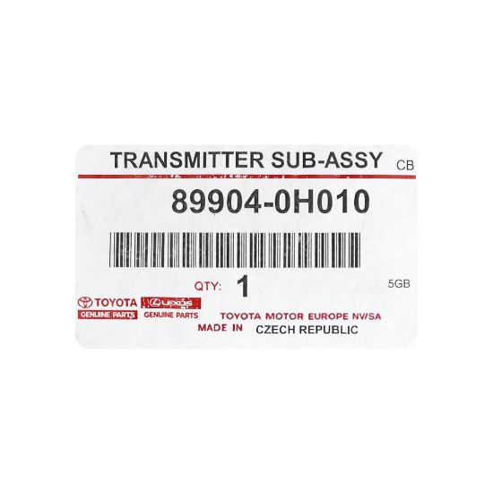 New Toyota Aygo 2015-2018 Genuine/OEM Smart Remote Key 2 Button 433MHz OEM Part Number: 89904-0H010 - FCC ID: BS1EW | Emirates Keys