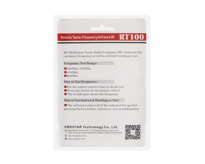 NEW OBDSTAR RT100 Remote Tester Frequency Infrared IR - Range: 300Mhz-320Mhz 434Mhz 868Mhz | Emirates Keys