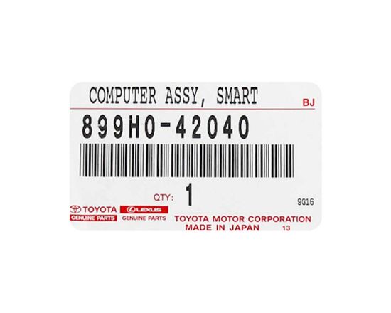 New Toyota RAV4 2019 Genuine/OEM Smart Box Immobilizer Manufacturer Part Number: 899H0-42040 , FCC ID: NI4TMLF15-2 | Emirates Keys