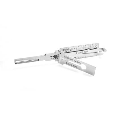 New Original Lishi 2-in-1 Pick Decoder Tool HU100+V3-AG(10 Cuts) New 10 cuts Ignition Anti Glare Type | Emirates Keys