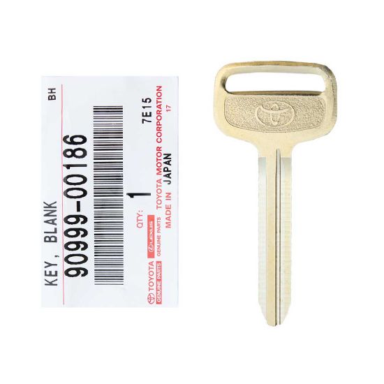 New Toyota Genuine/OEM steel master key TOY 43 OEM Part Number: 90999-00186 / 90999-00186 / 90999-00186 | Emirates Keys