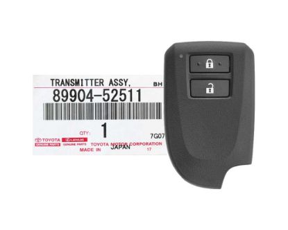 BRAND NEW Toyota Yaris 2012-2018 Genuine Smart Key Remote 2 Buttons 433MHz 89904-52511, 89904-52512 / FCCID : BF2EK | Emirates Keys