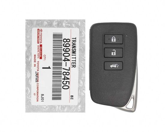 Brand NEW Lexus NX200 2015-2018 European Genuine/OEM Smart Remote Key 3 Buttons 433MHz 89904-78450 / FCCID: BG1EW | Emirates Keys