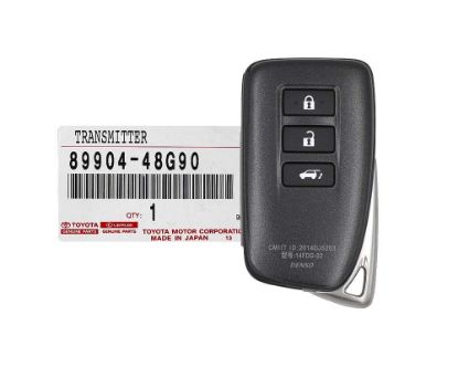 NEW Lexus RX 2016-2020 Genuine/OEM Smart Remote Key 3 Buttons 315MHz Manufacturer Part Number: 89904-48G90 8990448G90 / FCCID: 14FDG-02 | Emirates Keys