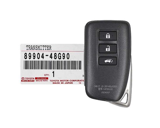 NEW Lexus RX 2016-2020 Genuine/OEM Smart Remote Key 3 Buttons 315MHz Manufacturer Part Number: 89904-48G90 8990448G90 / FCCID: 14FDG-02 | Emirates Keys