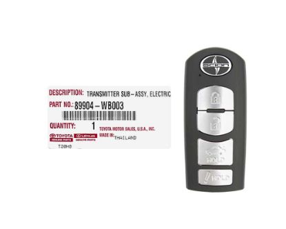 NEW Toyota Scion 2017 Genuine/OEM Smart Remote Key 4 Buttons 315MHz 89904-WB003 89904WB003 / FCCID : WAZSKE13D01 | Emirates Keys