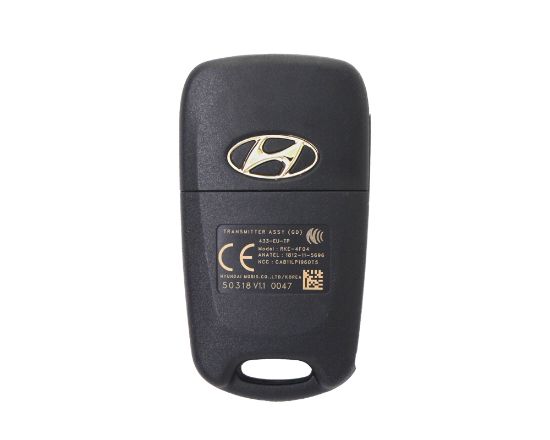 New Hyundai I30 2012 Genuine/OEM Flip Remote Key 3 Buttons 4D Transponder 95430-A5100 95430A5100 / FCCID: RKE-4F04 | Emirates Keys