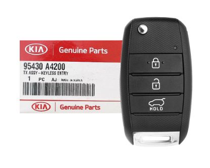 NEW KIA Carens 2013-2016 Genuine/OEM Flip Remote Key 3 Buttons 433MHz 95430-A4200 95430A4200 / FCCID: RKE-4F13 | Emirates Keys